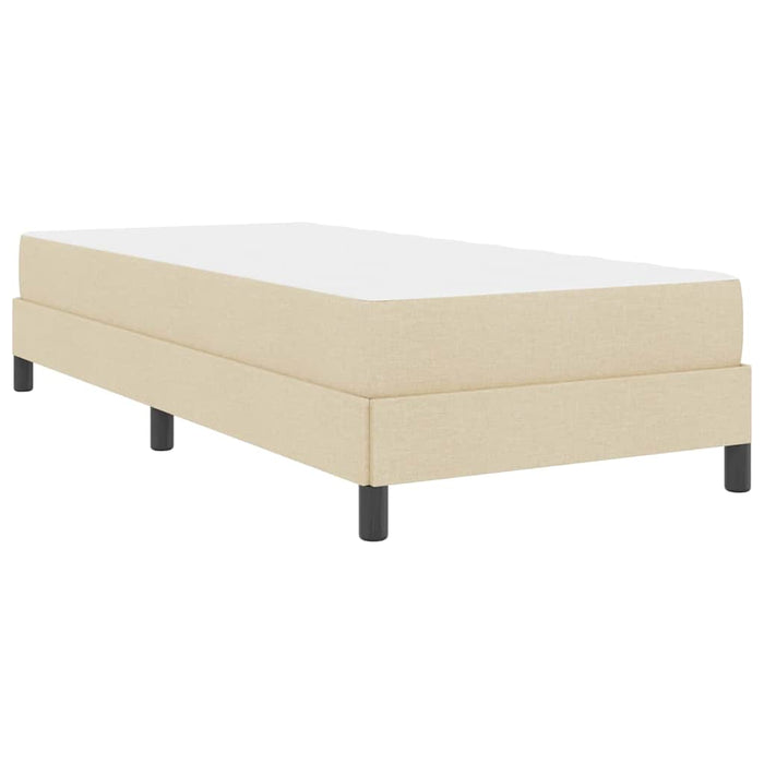 Pat cu arcuri cu saltea Crem 80 x 200 cm țesătură - WALTI WALTI