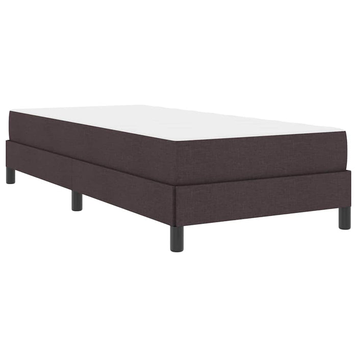Pat cu arcuri cu saltea Maro închis 90 x 190 cm țesătură - WALTI WALTI