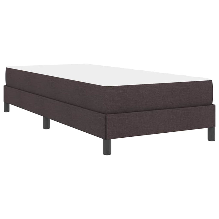 Pat cu arcuri cu saltea Maro închis 90 x 190 cm țesătură - WALTI WALTI