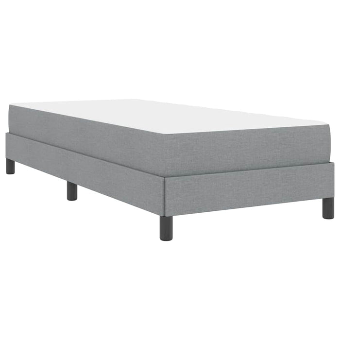 Pat cu arcuri cu saltea Gri deschis 90 x 200 cm țesătură - WALTI WALTI
