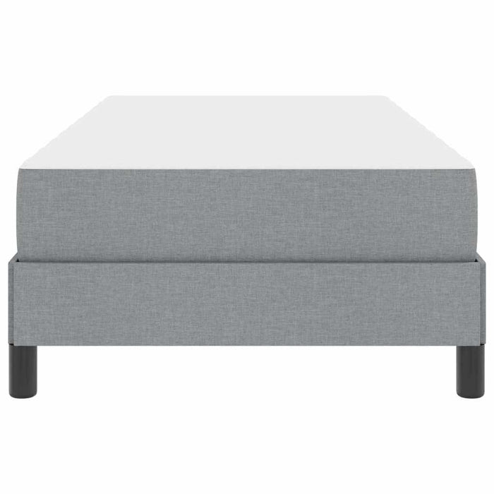 Pat cu arcuri cu saltea Gri deschis 90 x 200 cm țesătură - WALTI WALTI