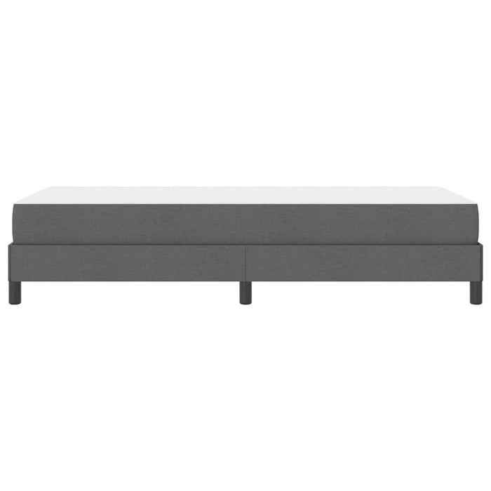 Pat cu arcuri cu saltea Gri închis 90 x 200 cm țesătură - WALTI WALTI