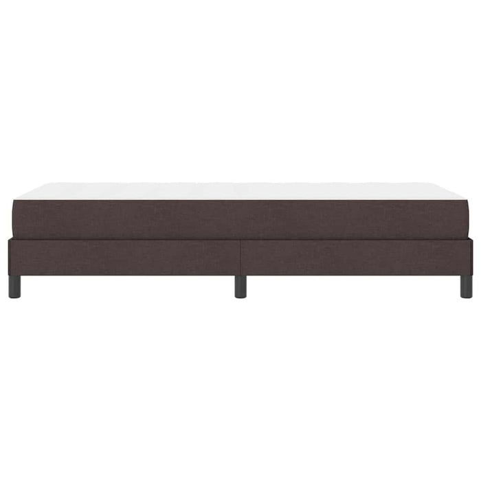 Pat cu arcuri cu saltea Maro închis 90 x 200 cm țesătură - WALTI WALTI