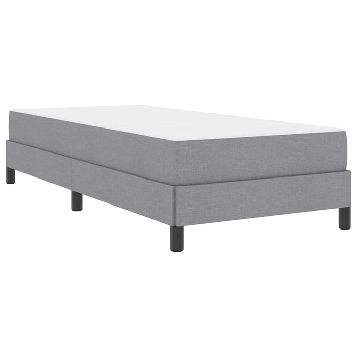 Pat cu arcuri cu saltea Gri deschis 100 x 200 cm țesătură - WALTI WALTI