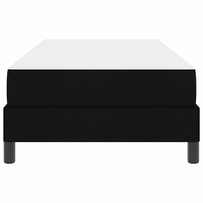 Pat cu arcuri cu saltea Negru 100 x 200 cm țesătură - WALTI WALTI