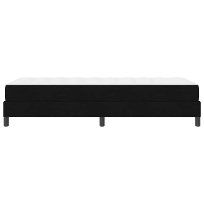 Pat cu arcuri cu saltea Negru 100 x 200 cm țesătură - WALTI WALTI