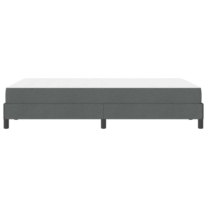 Pat cu arcuri cu saltea Gri închis 120 x 190 cm țesătură - WALTI WALTI