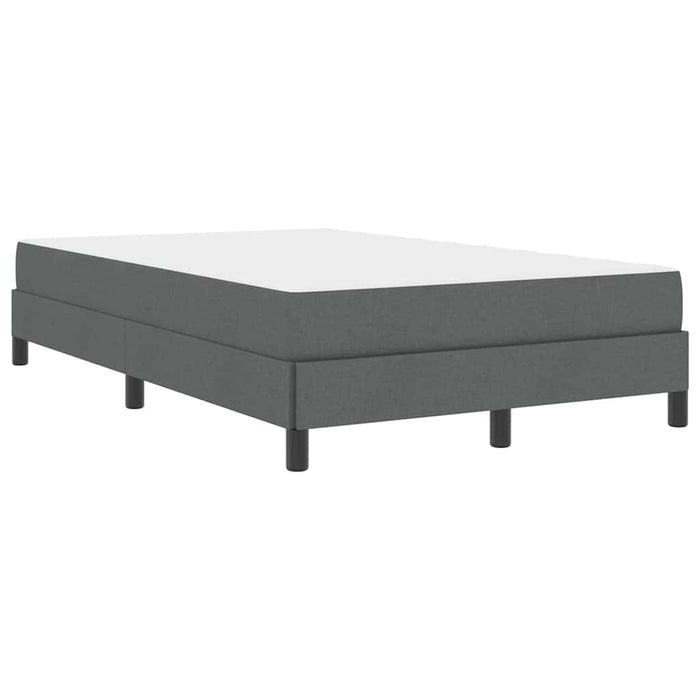 Pat cu arcuri cu saltea Gri închis 120 x 200 cm țesătură - WALTI WALTI