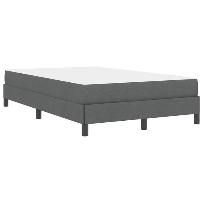 Pat cu arcuri cu saltea Gri închis 120 x 200 cm țesătură - WALTI WALTI