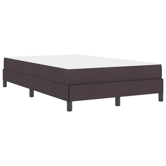 Pat cu arcuri cu saltea Maro închis 120 x 200 cm țesătură - WALTI WALTI