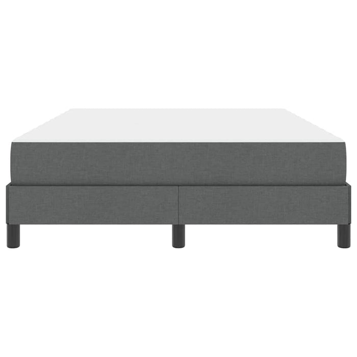Pat cu arcuri cu saltea Gri închis 140 x 190 cm țesătură - WALTI WALTI