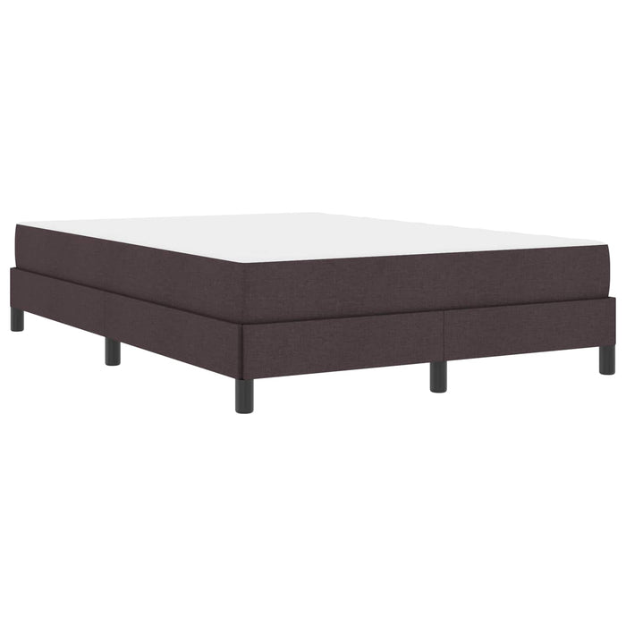 Pat cu arcuri cu saltea Maro închis 140 x 190 cm țesătură - WALTI WALTI