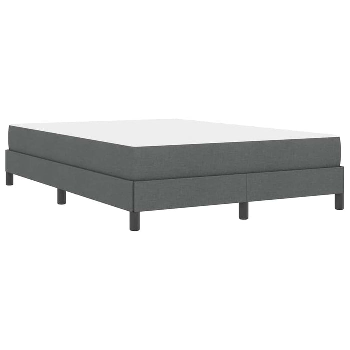 Pat cu arcuri cu saltea Gri închis 140 x 200 cm țesătură - WALTI WALTI