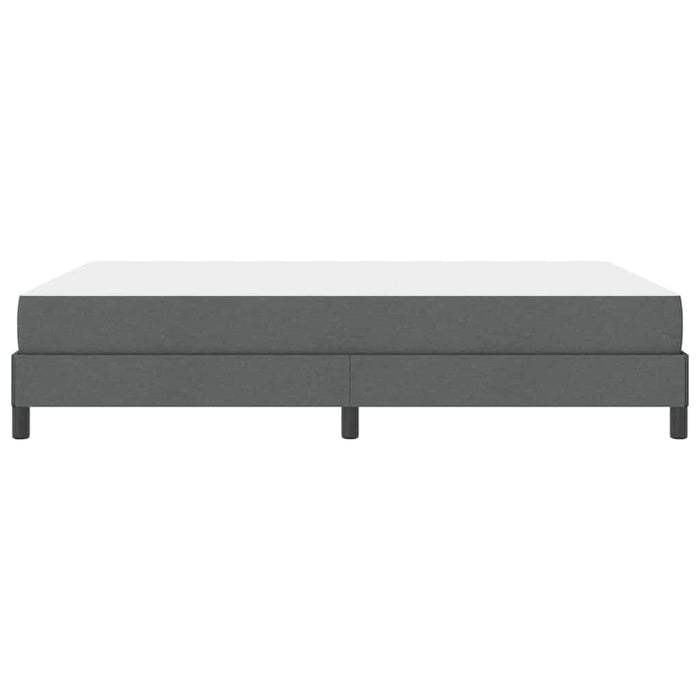 Pat cu arcuri cu saltea Gri închis 160 x 200 cm țesătură - WALTI WALTI