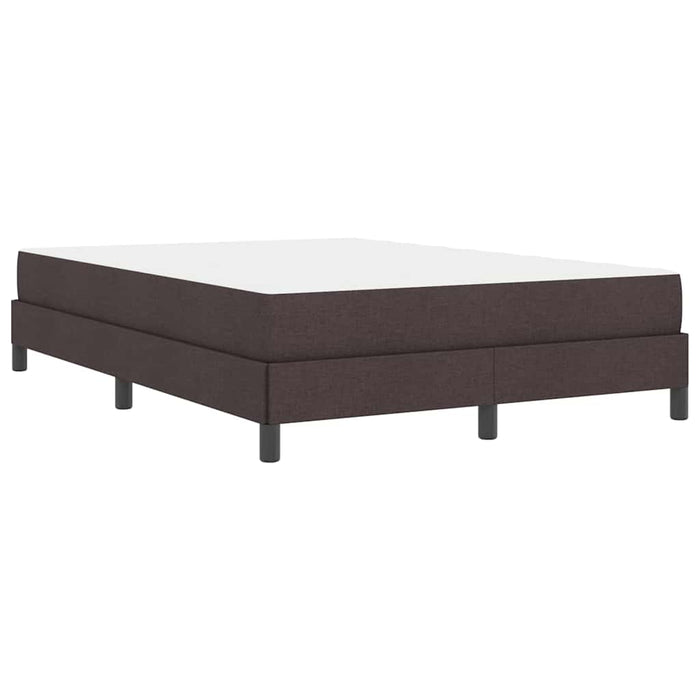 Pat cu arcuri cu saltea Maro închis 160 x 200 cm țesătură - WALTI WALTI