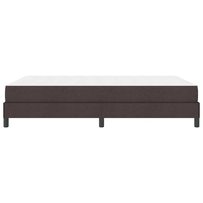 Pat cu arcuri cu saltea Maro închis 160 x 200 cm țesătură - WALTI WALTI