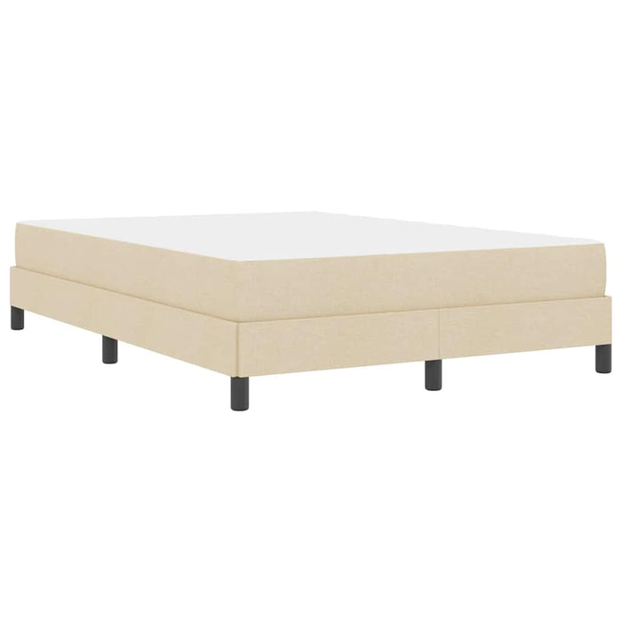 Pat cu arcuri cu saltea Crem 160 x 200 cm țesătură - WALTI WALTI