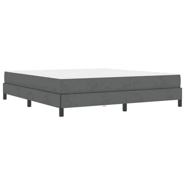 Pat cu arcuri cu saltea Gri închis 180 x 200 cm țesătură - WALTI WALTI