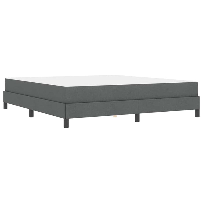Pat cu arcuri cu saltea Gri închis 180 x 200 cm țesătură - WALTI WALTI