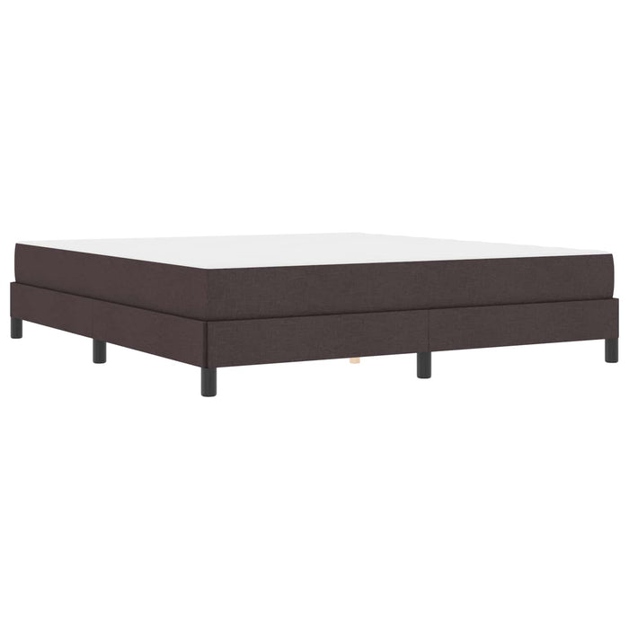 Pat cu arcuri cu saltea Maro închis 180 x 200 cm țesătură - WALTI WALTI