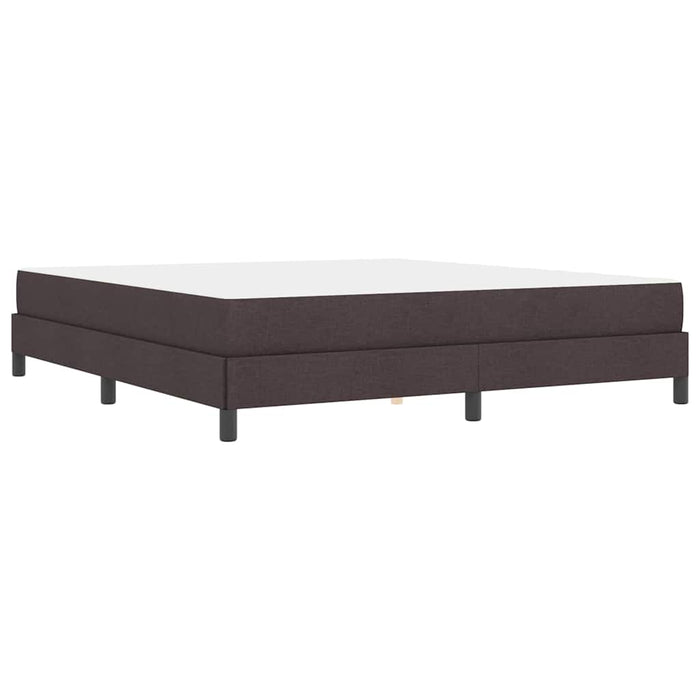 Pat cu arcuri cu saltea Maro închis 180 x 200 cm țesătură - WALTI WALTI