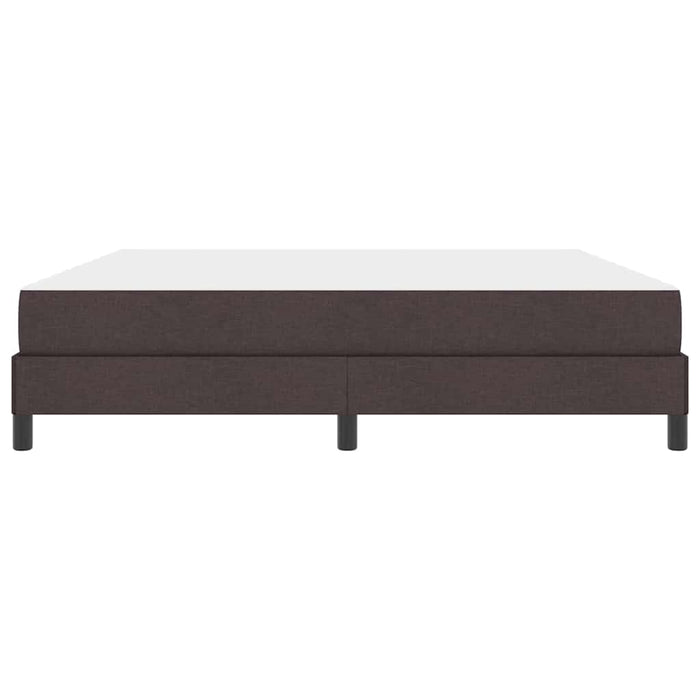 Pat cu arcuri cu saltea Maro închis 180 x 200 cm țesătură - WALTI WALTI
