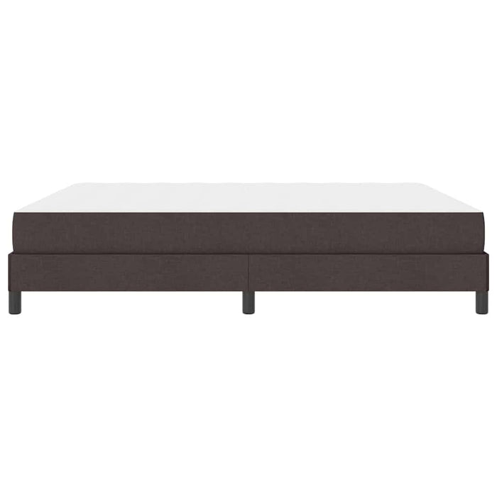 Pat cu arcuri cu saltea Maro închis 180 x 200 cm țesătură - WALTI WALTI