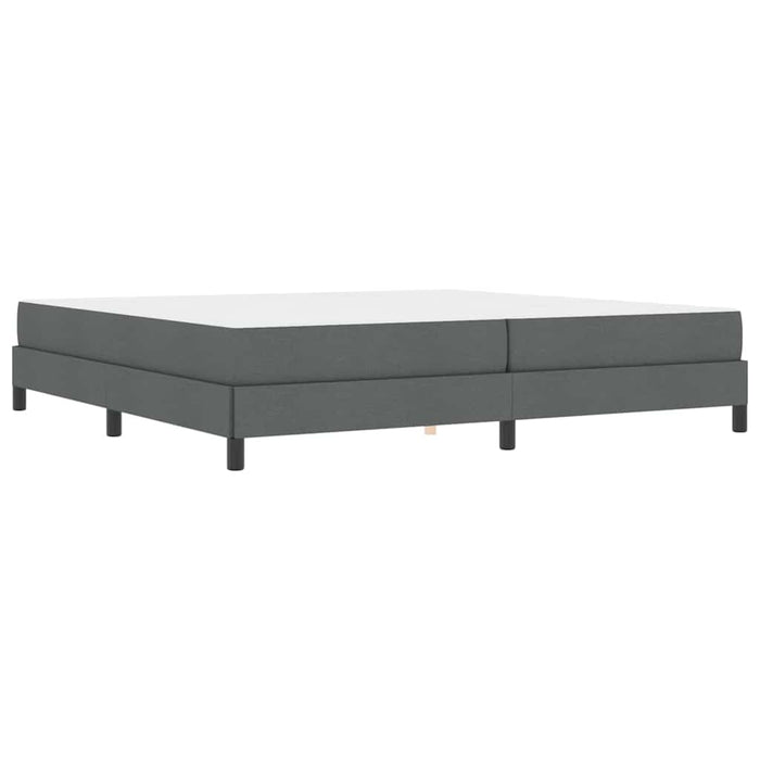 Pat cu arcuri cu saltea Gri închis 200 x 200 cm țesătură - WALTI WALTI