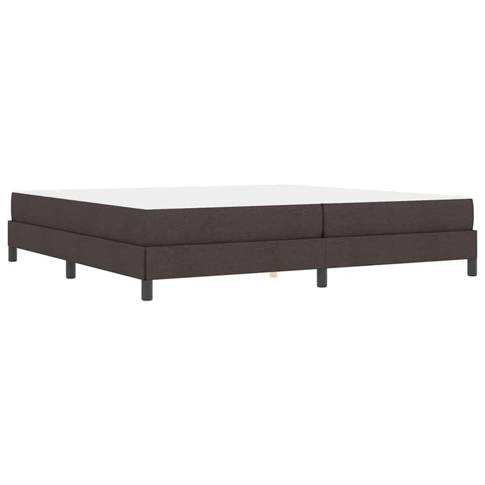 Pat cu arcuri cu saltea Maro închis 200 x 200 cm țesătură - WALTI WALTI