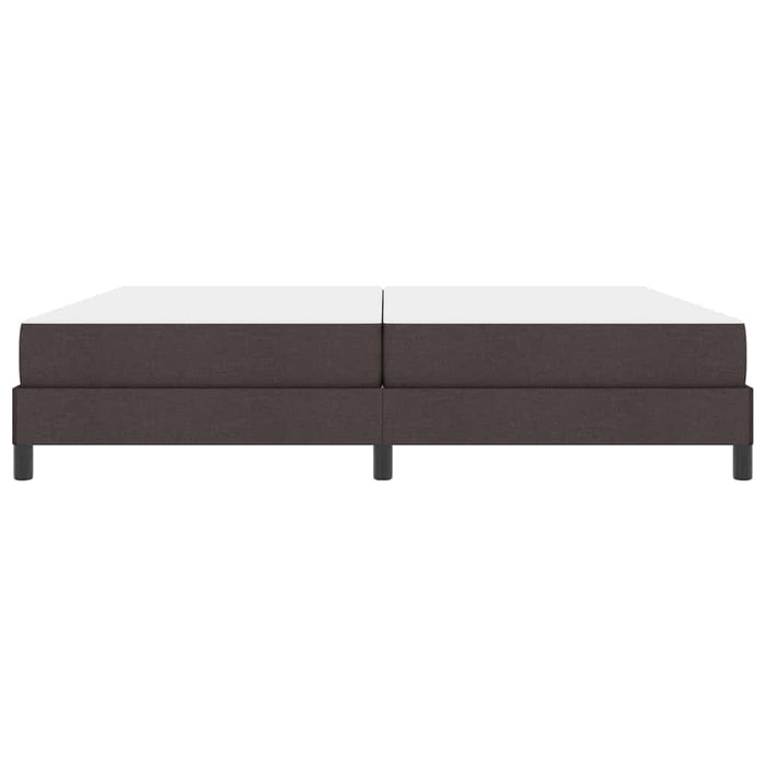 Pat cu arcuri cu saltea Maro închis 200 x 200 cm țesătură - WALTI WALTI