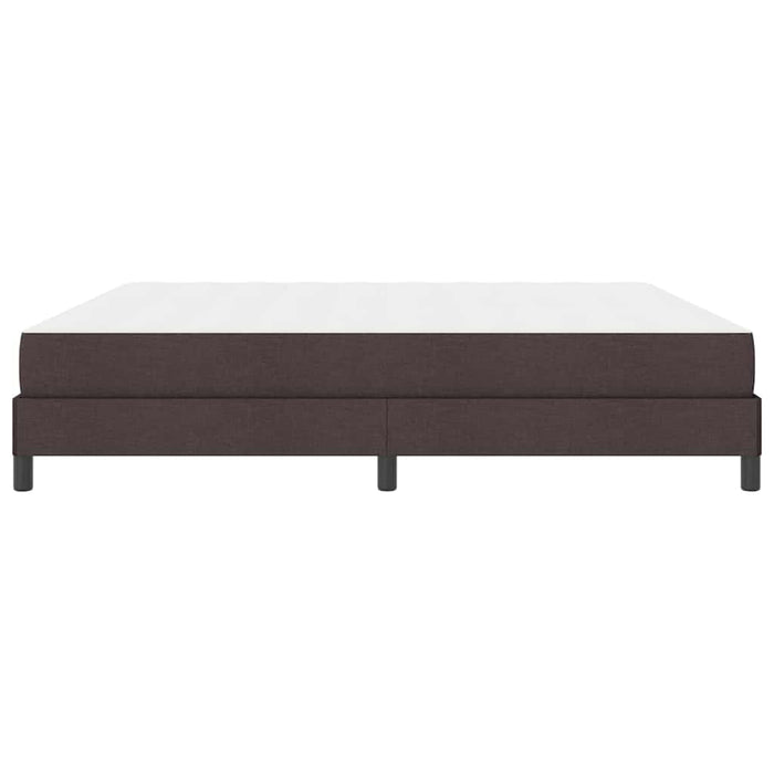 Pat cu arcuri cu saltea Maro închis 200 x 200 cm țesătură - WALTI WALTI