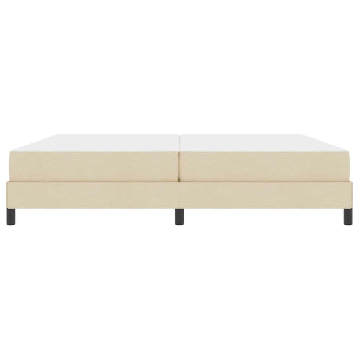 Pat cu arcuri cu saltea Crem 200 x 200 cm țesătură - WALTI WALTI