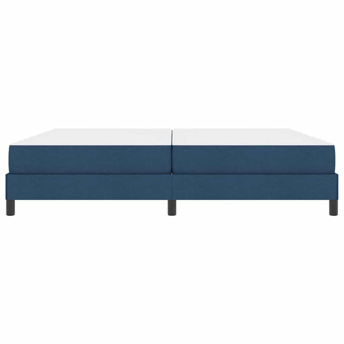 Pat cu arcuri cu saltea albastru 200 x 200 cm țesătură - WALTI WALTI