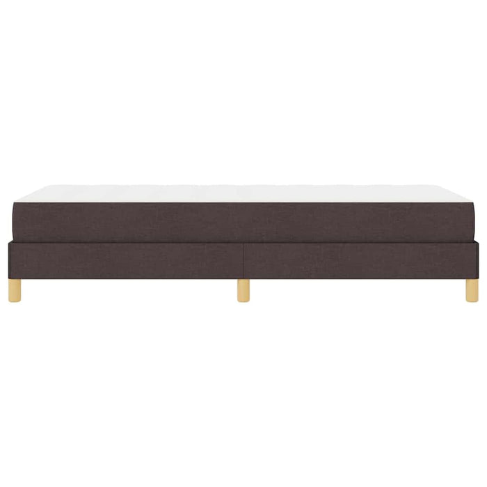 Pat cu arcuri Maro 90 x 200 cm Țesătură și Lemn prelucrat - WALTI WALTI
