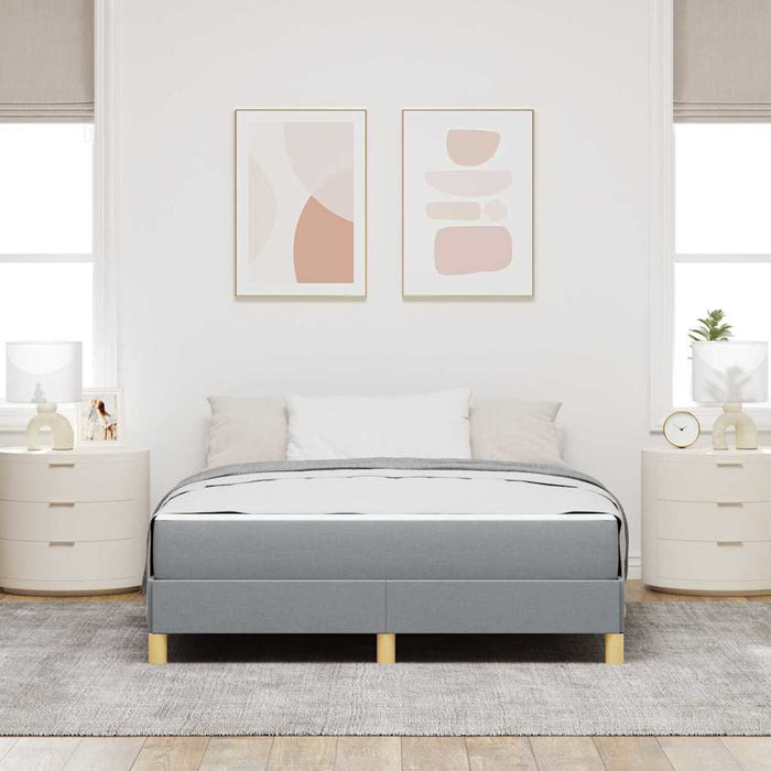 Pat cu arcuri Gri deschis și Maro 140 x 190 cm - WALTI WALTI