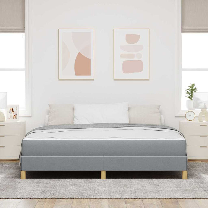 Pat cu arcuri Gri deschis și Maro 180 x 200 cm - WALTI WALTI