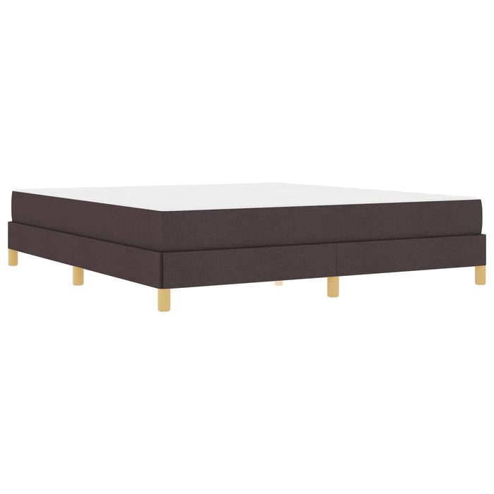 Pat cu arcuri cu saltea Maro închis 180 x 200 cm țesătură - WALTI WALTI