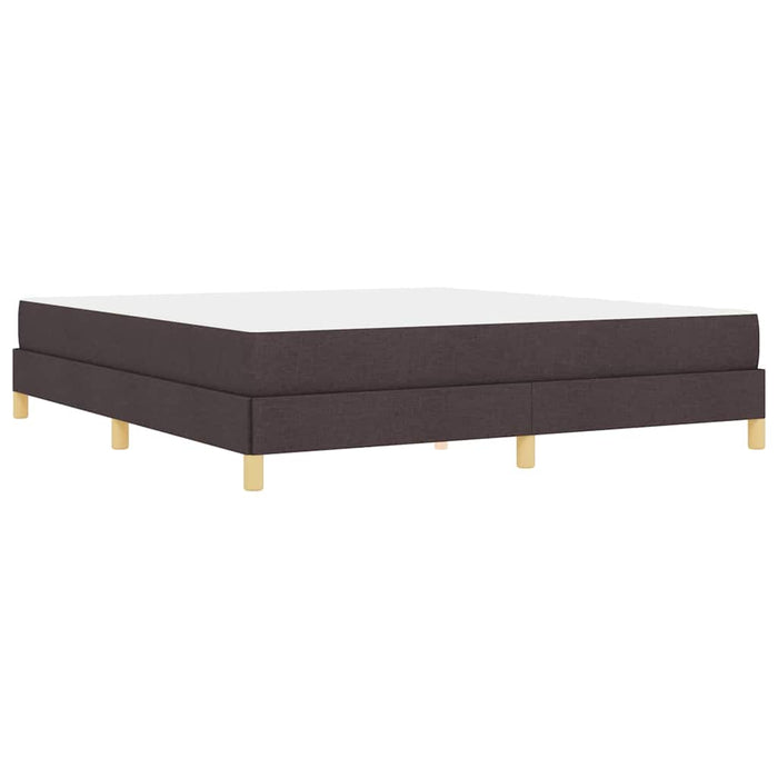 Pat cu arcuri cu saltea Maro închis 180 x 200 cm țesătură - WALTI WALTI