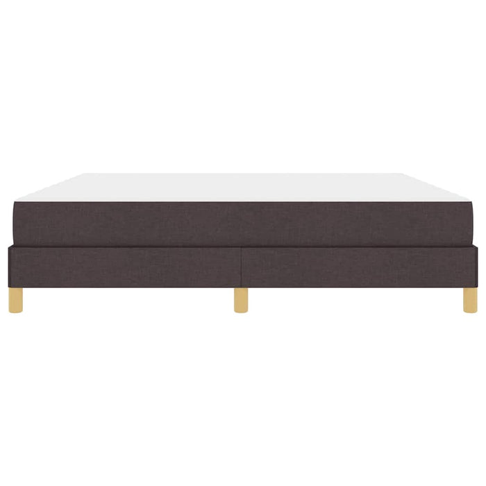 Pat cu arcuri cu saltea Maro închis 180 x 200 cm țesătură - WALTI WALTI