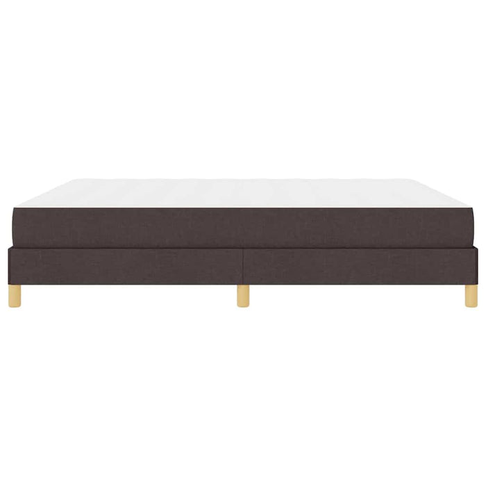 Pat cu arcuri cu saltea Maro închis 180 x 200 cm țesătură - WALTI WALTI