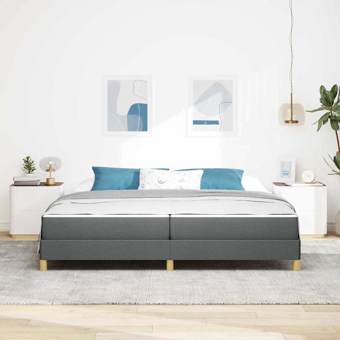 Pat cu arcuri Gri închis și Maro 200 x 200 cm - WALTI WALTI