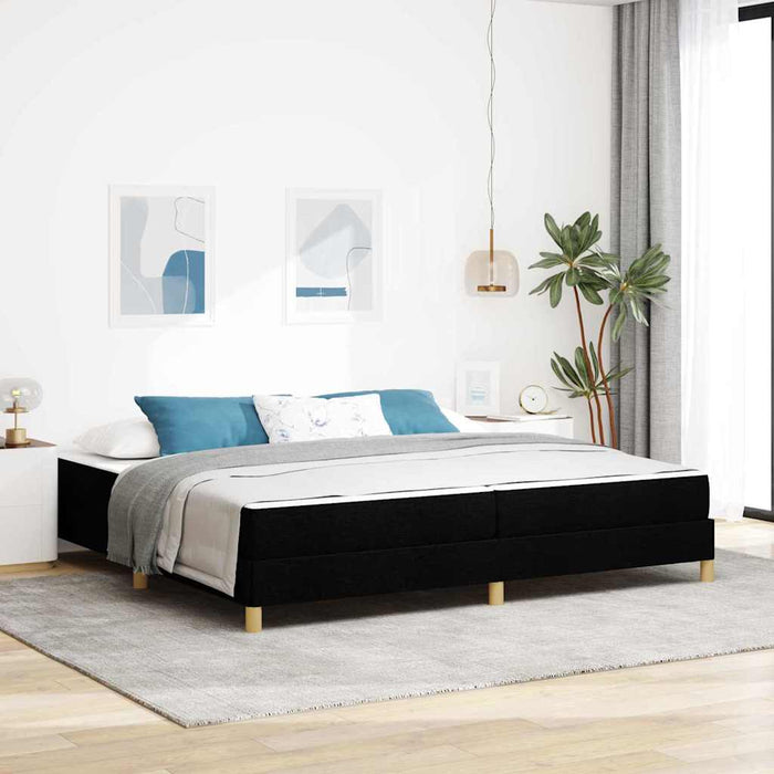 Pat cu arcuri Negru și Maro 200 x 200 cm - WALTI WALTI