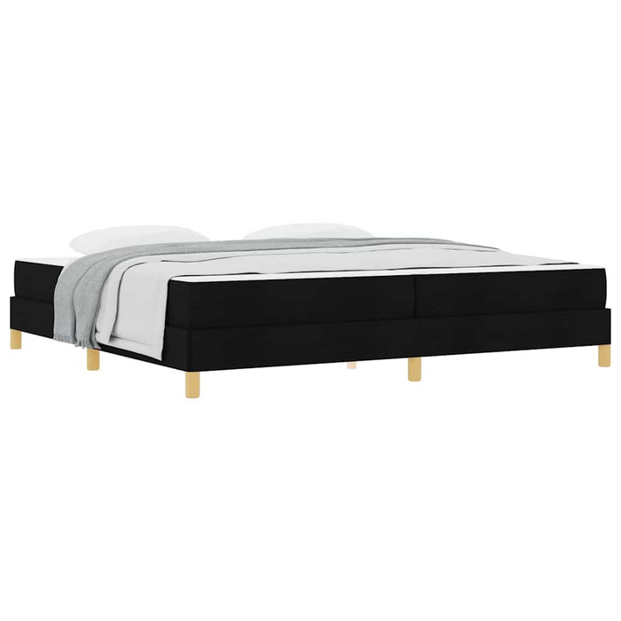 Pat cu arcuri Negru și Maro 200 x 200 cm - WALTI WALTI