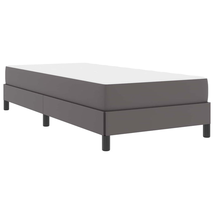 Cadru de pat cu saltea Gri 80 x 200 cm țesătură - WALTI WALTI