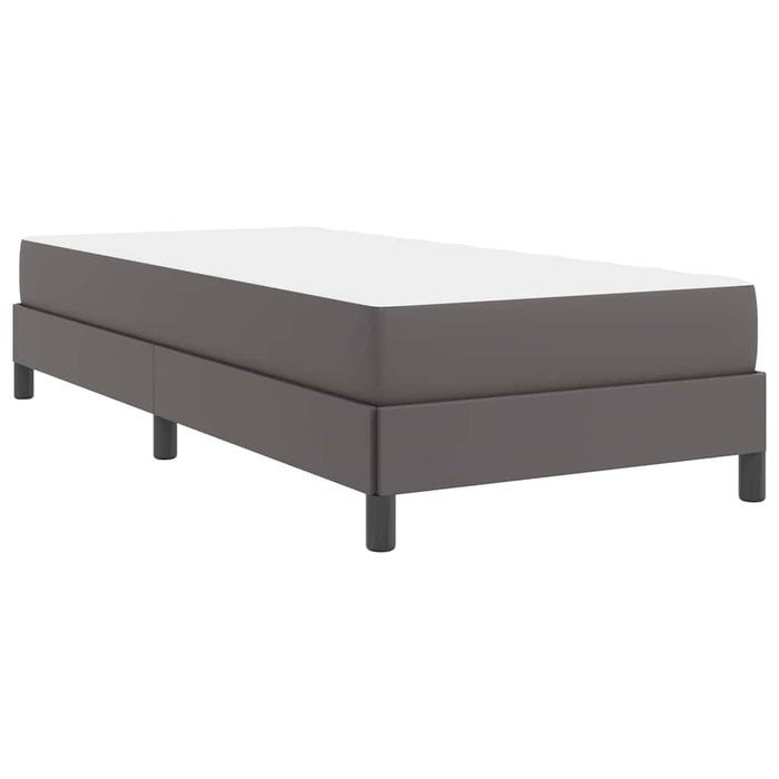 Cadru de pat cu saltea Gri 80 x 200 cm țesătură - WALTI WALTI