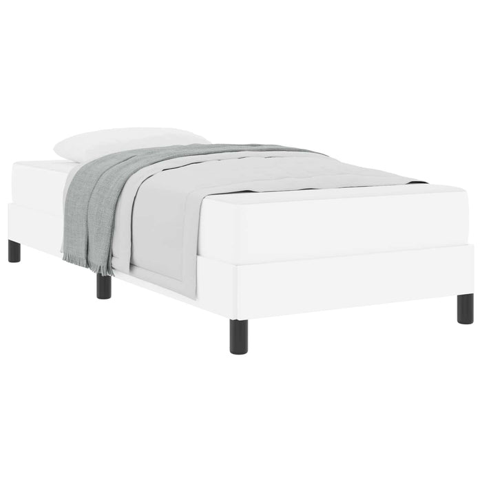 Cadru de pat cu saltea Alb pur 90 x 200 cm țesătură - WALTI WALTI