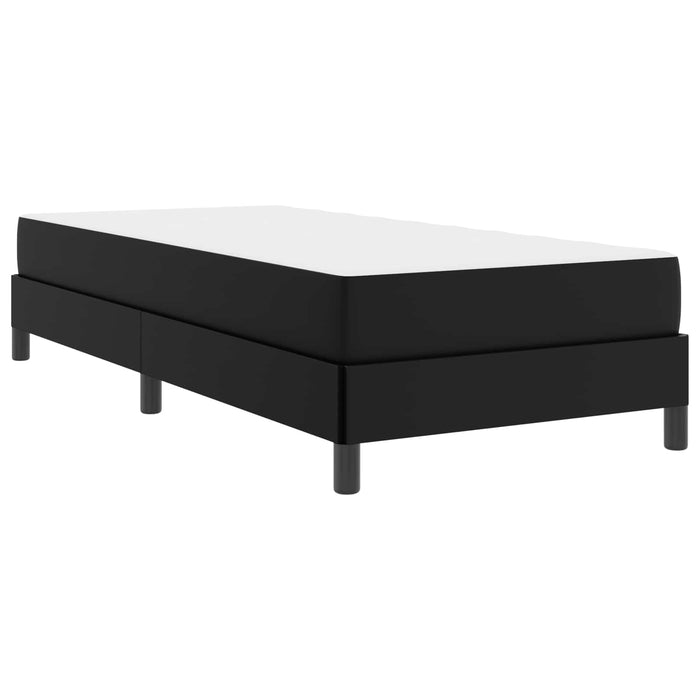 Cadru de pat cu saltea Negru 100 x 200 cm țesătură - WALTI WALTI