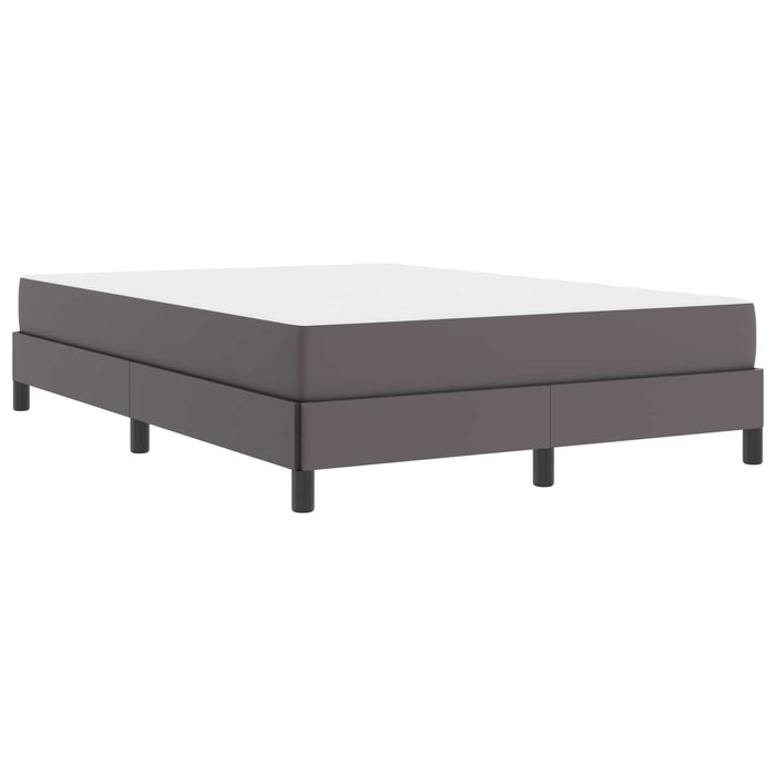 Cadru de pat cu saltea Gri 140 x 190 cm țesătură - WALTI WALTI