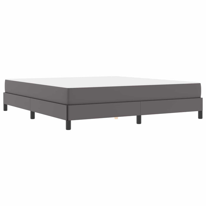 Cadru de pat cu saltea Gri 180 x 200 cm țesătură - WALTI WALTI