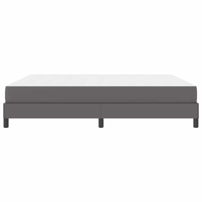 Cadru de pat cu saltea Gri 180 x 200 cm țesătură - WALTI WALTI